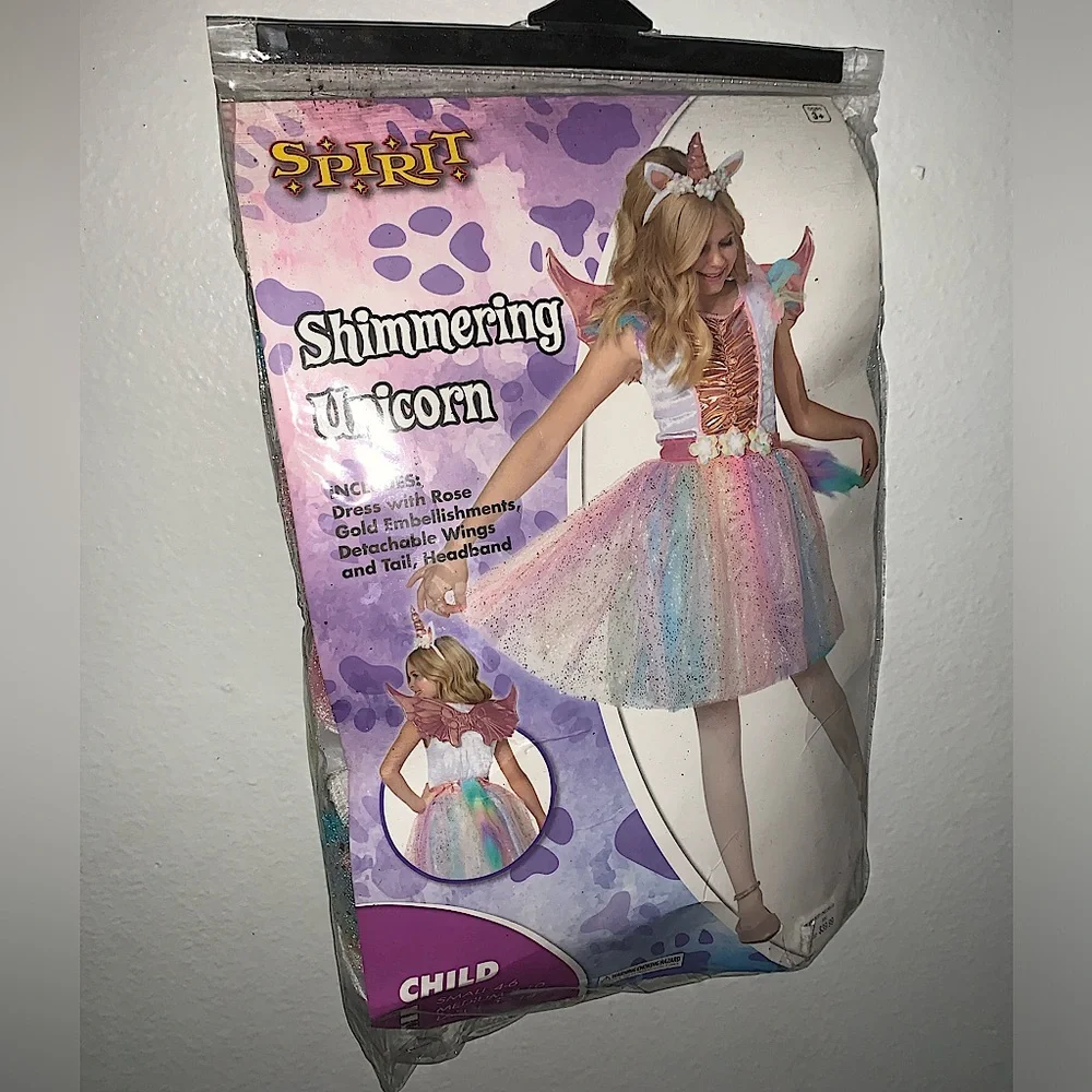 KIDS SHIMMERING UNICORN HALLOWEEN COSTUME